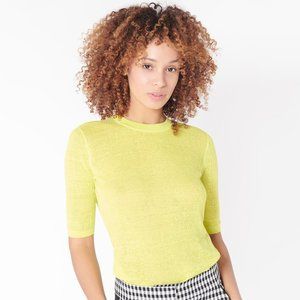 Veronica Beard Dean Solid Linen Blend Sweater